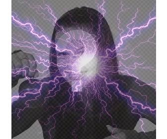 photo effect of violet lightning for ur photos