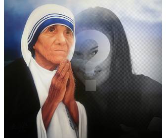photo effect of mother teresa of calcutta for ur photo