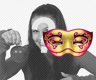 carnival mask to put on your photos free