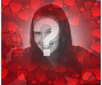 filter with many red hearts to add to your photos