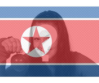 flag of north korea to add as filter to ur photos