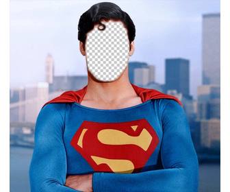 photomontage to become superman with the photo u want