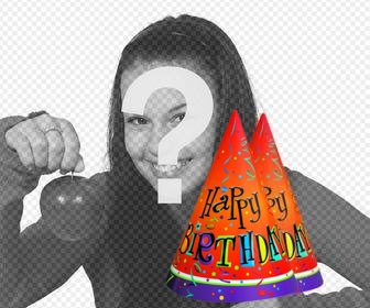 colorful birthday party hat to decorate your pictures