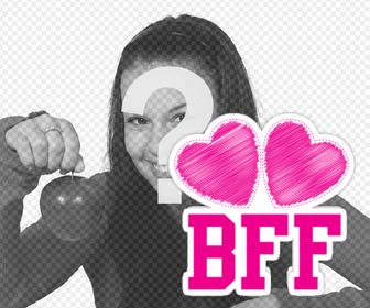 show who is ur best friend with this sticker of bff icon