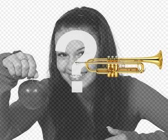 put trumpet in ur photos with this fun sticker