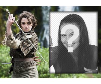 photo effect for admirers of arya stark