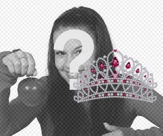 put yourself diamond tiara with this online photo effect