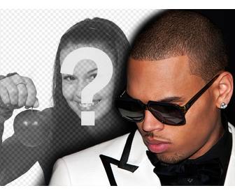 Join to Chris Brown uploading your photo to this online effect