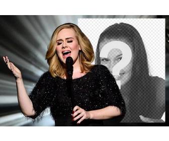 editable photo effect with adele singing for uploading ur photo