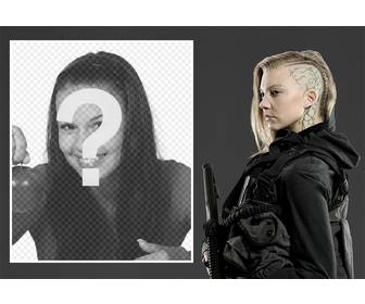 photo effect with character cressida of hunger games