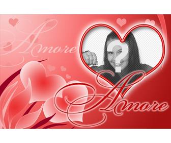 heart shaped postcard of love to put the picture of ur beloved