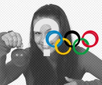 photo effect of the olympics logo to paste on ur pictures