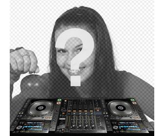 photo effect to put ur photo with dj mixer for free