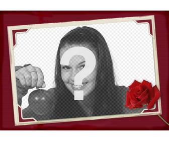 red roses picture frame edit photo from this page in memory of st valentine