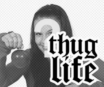 be viral with this sticker of thug life to paste on ur photos