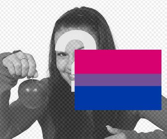 flag of bisexuality to paste in photos as an online sticker