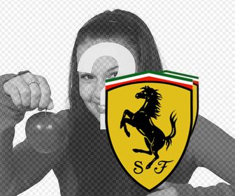 ferrari shield to paste and decorate ur photos online