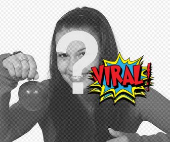 be viral with this explosive sticker to paste on your photos for free