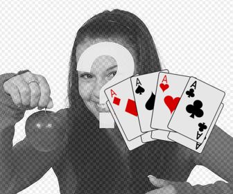 sticker of ace poker cards to put on ur pictures