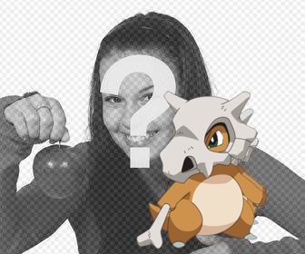 put on ur photos the pokemon cubone as customizable sticker
