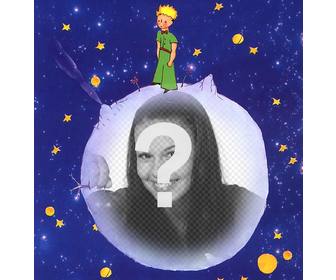 image of the little prince story to modify with ur photo online