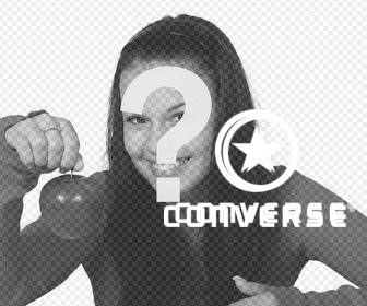 logo of famous shoes brand converse to add in ur photos
