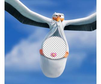add ur face to the baby of storks movie with this mounting