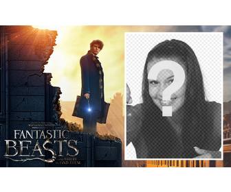 movie poster of fantastic beasts to add ur picture