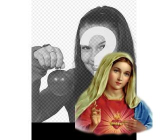online sticker of the virgin mary to put in ur photo
