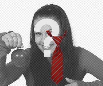 photomontage of tie to insert into your photos