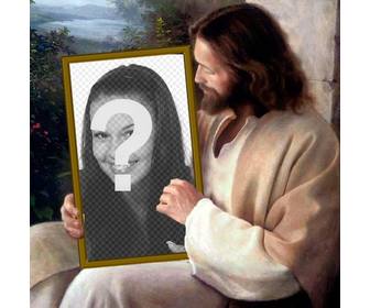 put ur picture in picture that holds jesus christ