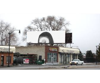 ur photography captured in billboard in winter landscape real