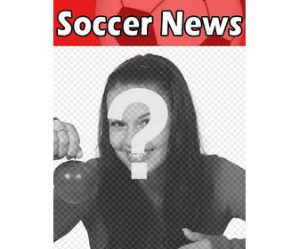 ur picture on the cover of british magazine called football themed soccer news
