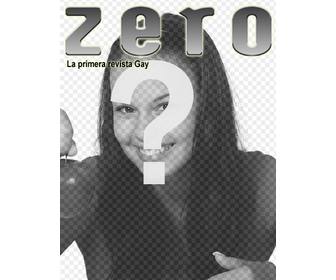 home perzonalizada with ur photo of the gay magazine zero choose an image to create the front page to which u add word as the holder entering text