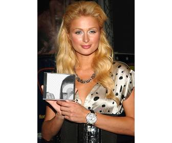 photomontage to put ur photo on cd that has paris hilton