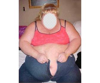 photomontage of fat to make with your photo online
