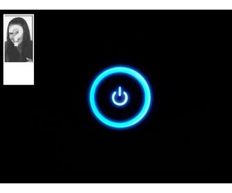 customizable background for your twitter account with bright symbol of power