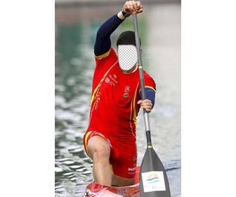 photomontage in which u will be canoeist adding ur photo