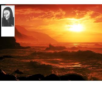 wallpaper for twitter to put your picture next to sunset in the sea of ​​hawaii