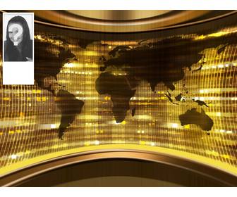 custom twitter background for your picture with the futuristic world map background