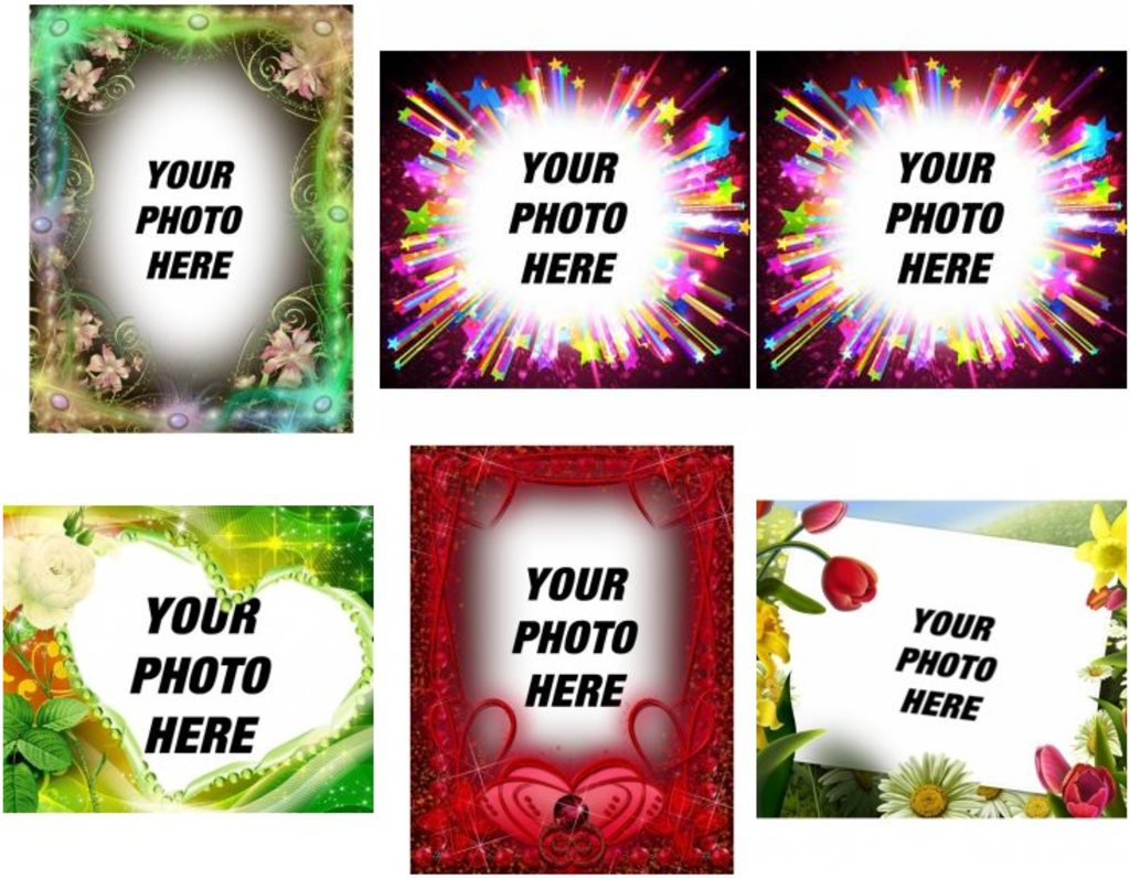Adorn online photos with different frames, effects, etc.