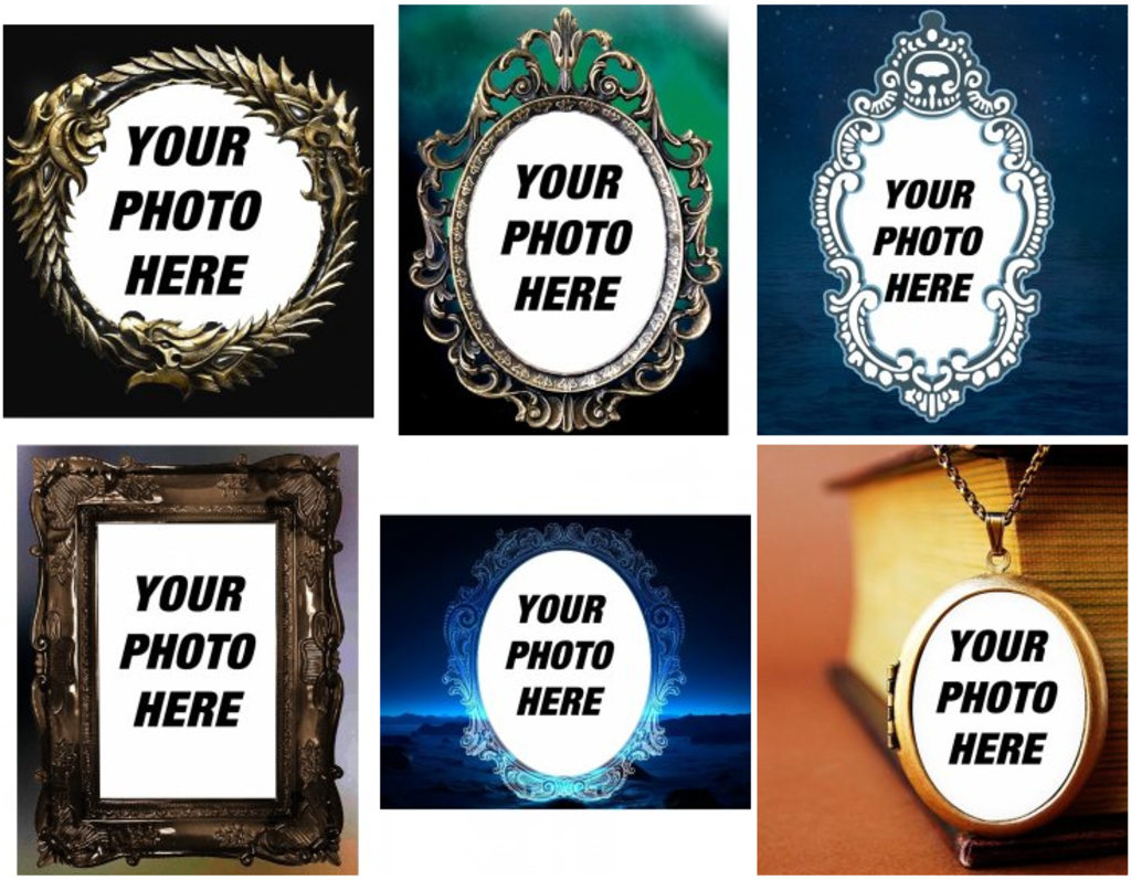 Gothic style photo frames