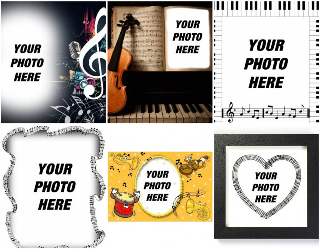 Music frames for your photos