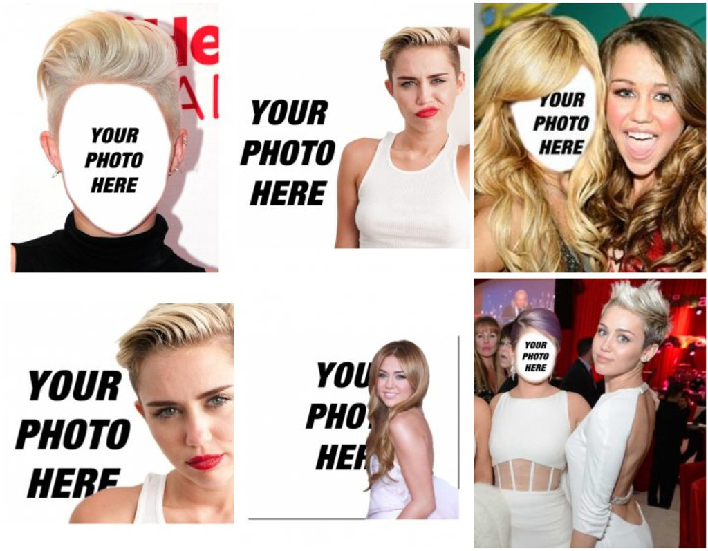 Photo effects with artist Miley Cyrus