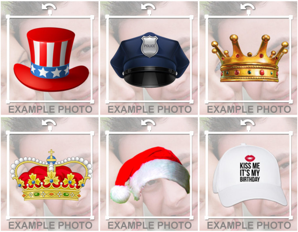 Photo effects of caps and hats to put on your photos