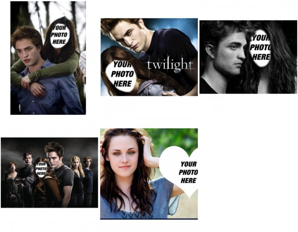 Photomontages with characters from the Twilight saga
