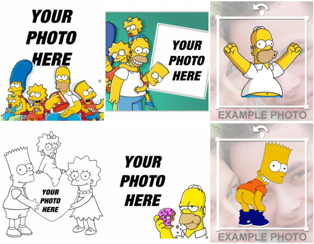 Photomontages with your favorite characters from The Simpsons