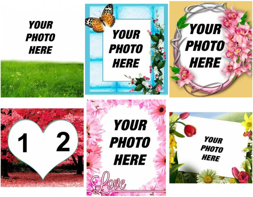 Spring photo frames