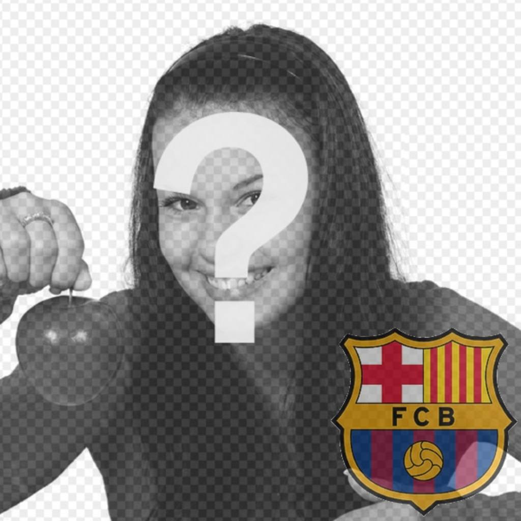 Photomontage to put the shield of FC Barcelona in your..