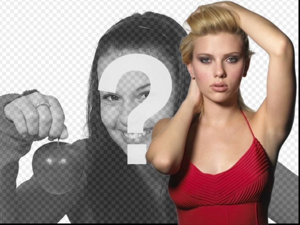 Photo effect, along with Scarlett Johansson, the Hollywood..
